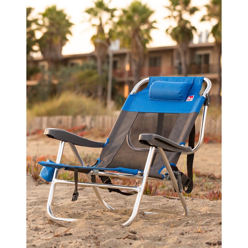 Outdoor Spectator Flat Mesh Ultralight Reclining/Folding Beach Chair